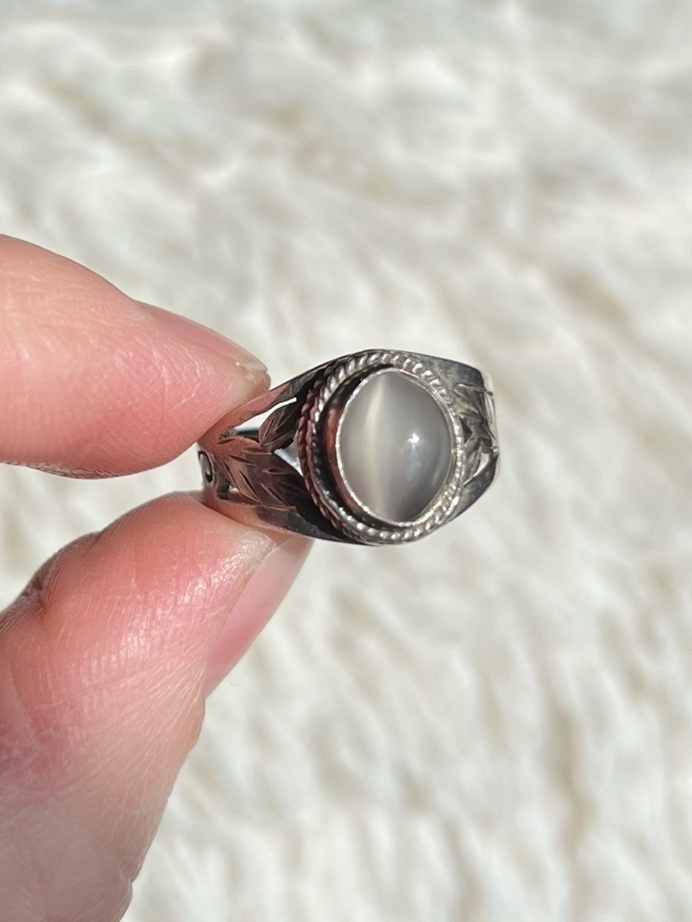 Sterling Silver Moonstone Ring